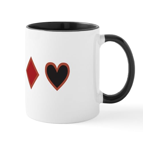 White/Black Inside - Poker Mug