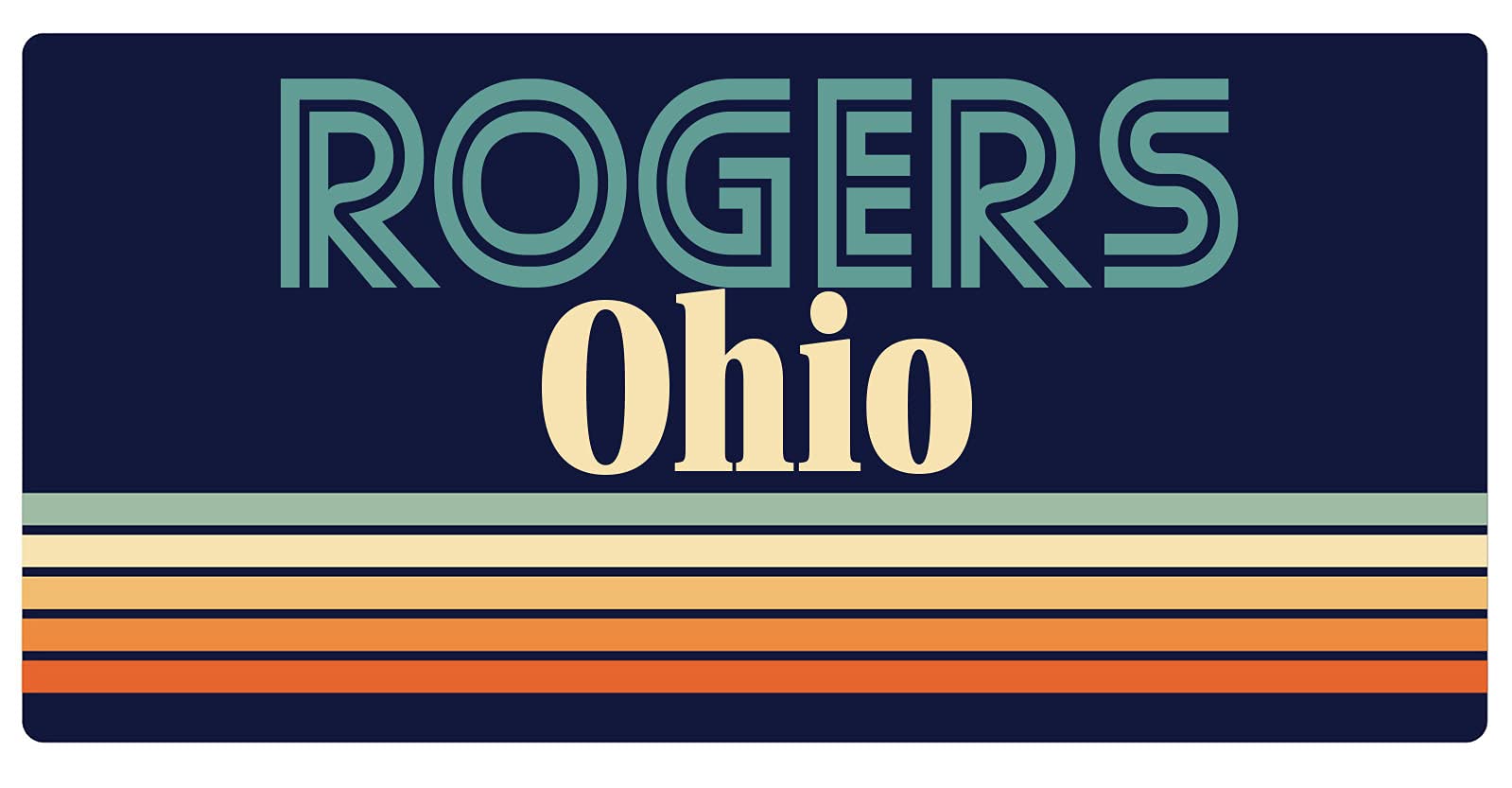 Vintage Rogers Ohio 5