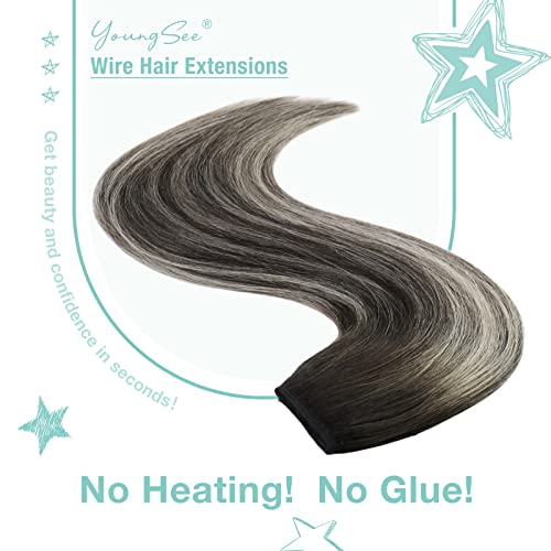 Premium 100% Human Hair Wire Hair Extensions for Women - Clip-In, Heat Resistant, Natural Look for Daily Styling & Special Occasions