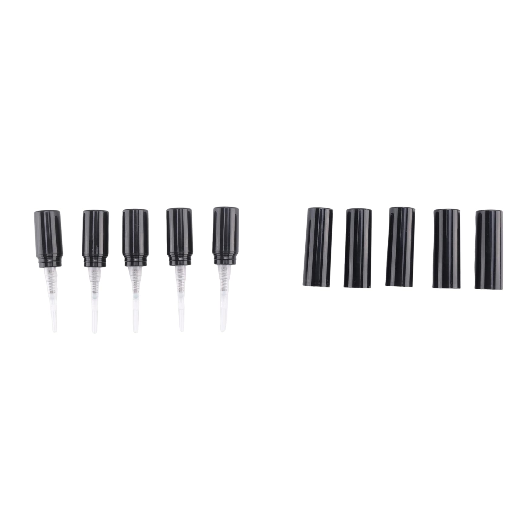 100Pcs 2ml Black Plastic Perfume Sample Spray Bottles - Travel Size Refillable Atomizer for Fragrance Oils, Essential Oils & Perfumes - Perfect for DIY, Travel, Gifts & Beauty Samples