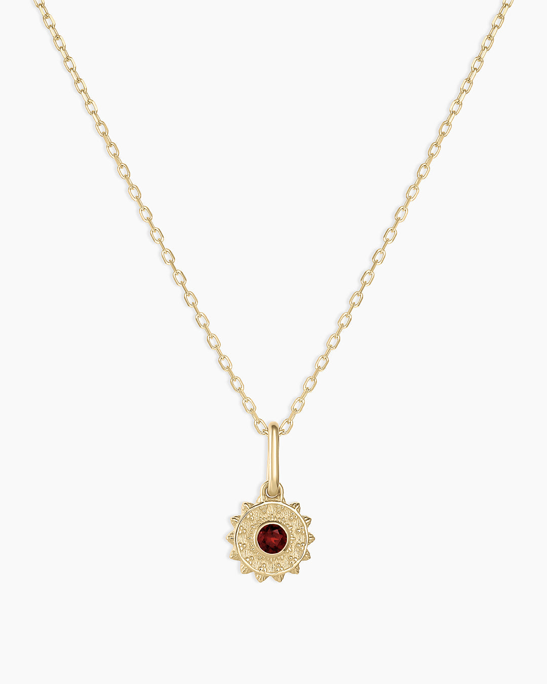 Sun Birthstone Charm Necklace - Genuine Gemstone Jewelry for Women - Perfect Gift for Birthday, Anniversary & Special Occasions