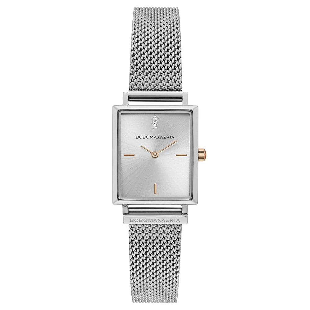 BCBGMAXAZRIA BG50907003 Women's Fashion Watch - Elegant Stainless Steel Bracelet & Crystal Accents - Perfect for Office, Party & Everyday Wear