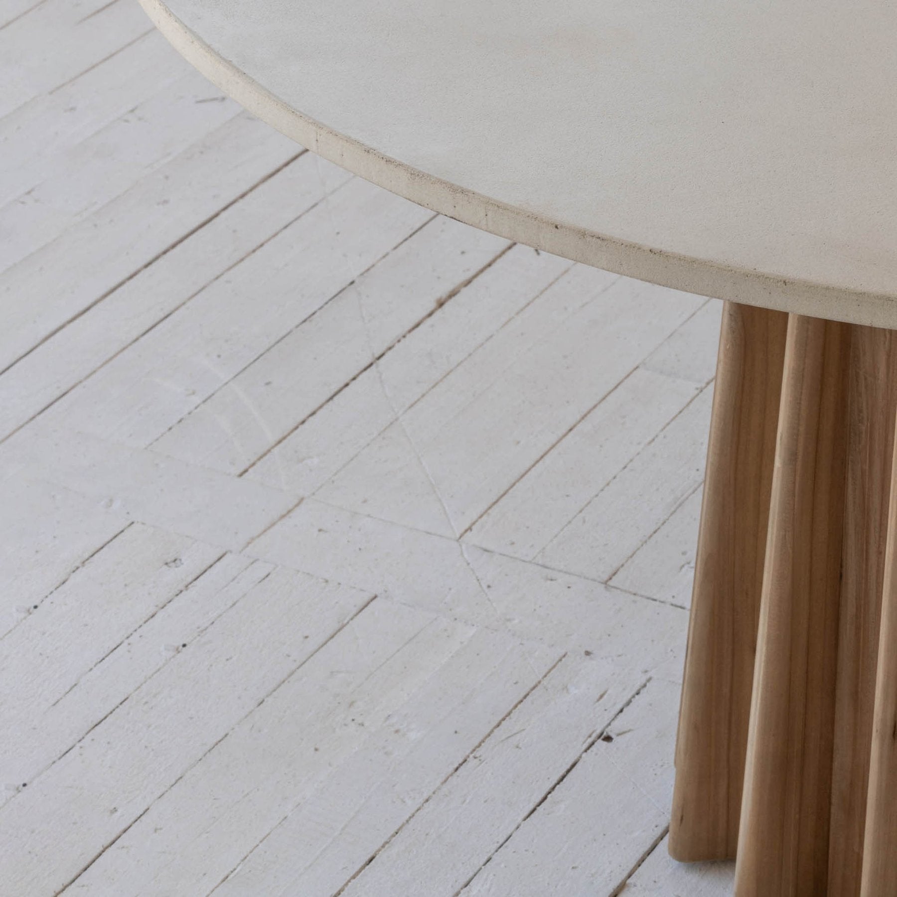 Modern Concrete Top Sculpture Dining Table - Elegant & Durable for Home, Restaurant, or Outdoor Dining Spaces