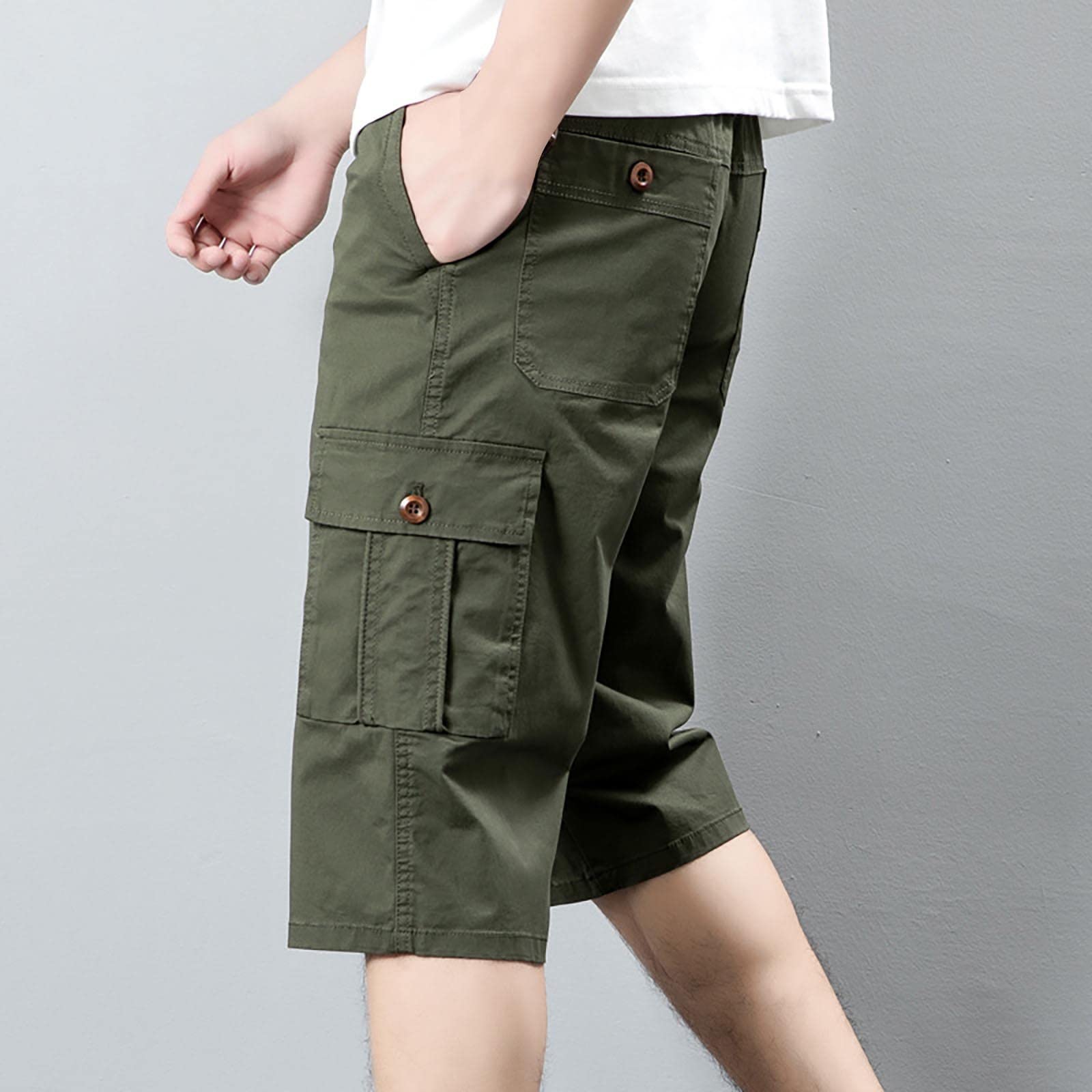 Men's Classic-Fit Cargo Shorts - Soft Stretch Denim Jean Shorts with Multiple Pockets | Streetwear Fashion for Casual Wear, Outdoor Activities & Summer Vacation