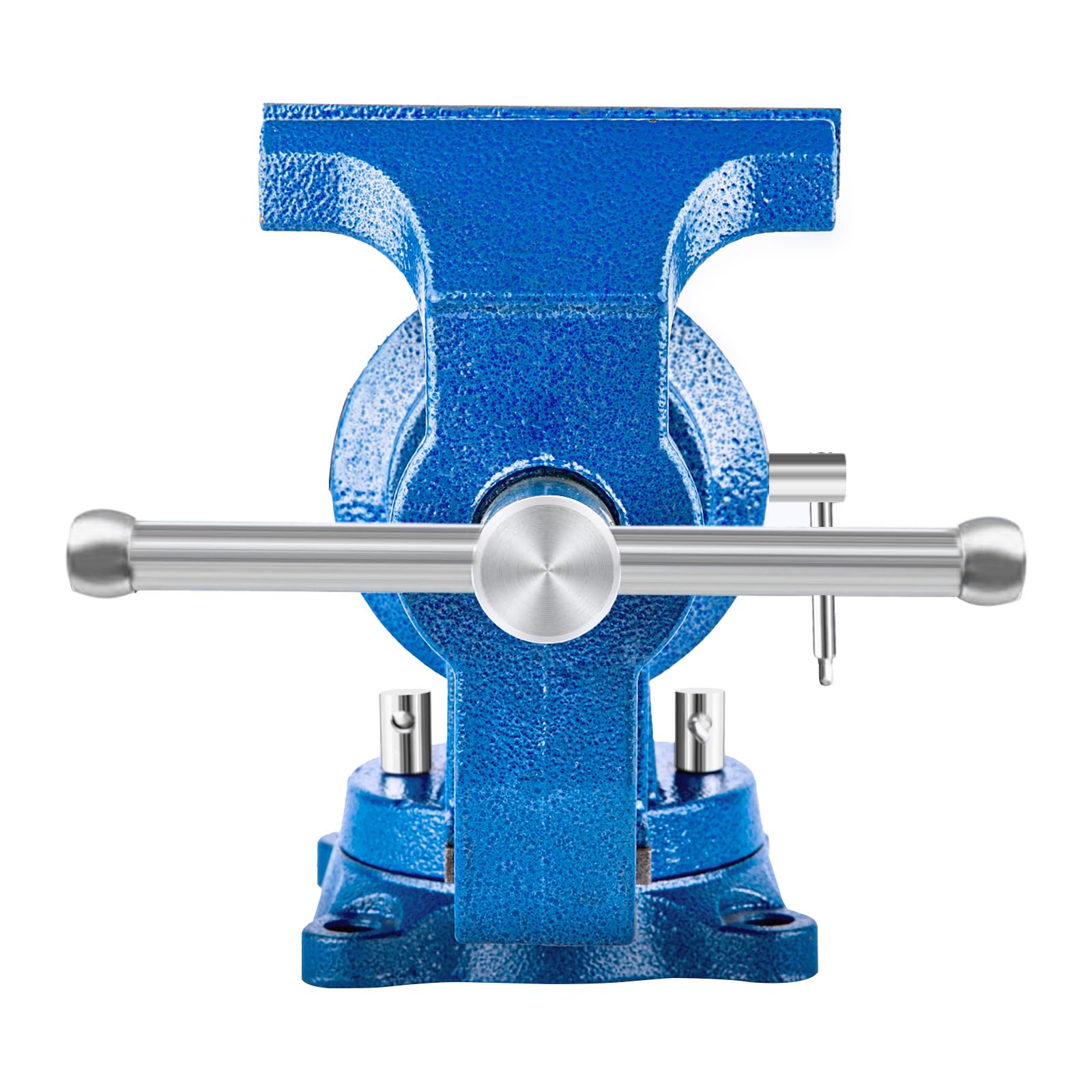 6-Inch Heavy Duty Bench Vise - 8800lbs Clamp Force, 360° Swivel Base, Ductile Iron Construction with Anvil for Metalworking, Woodworking & DIY Projects - Perfect for Garage, Workshop & Home Repair Use
