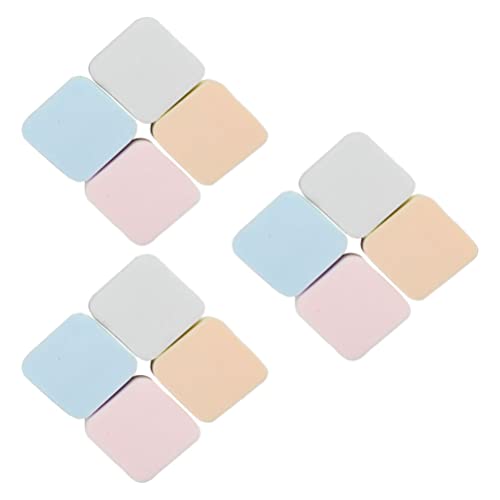 EXCLUZO 12-Piece Mini Makeup Sponge Set - Ultra Soft Beauty Blending Puffs for Foundation, Concealer & Eyeshadow - Perfect for Travel, Touch-Ups & Professional Makeup Application