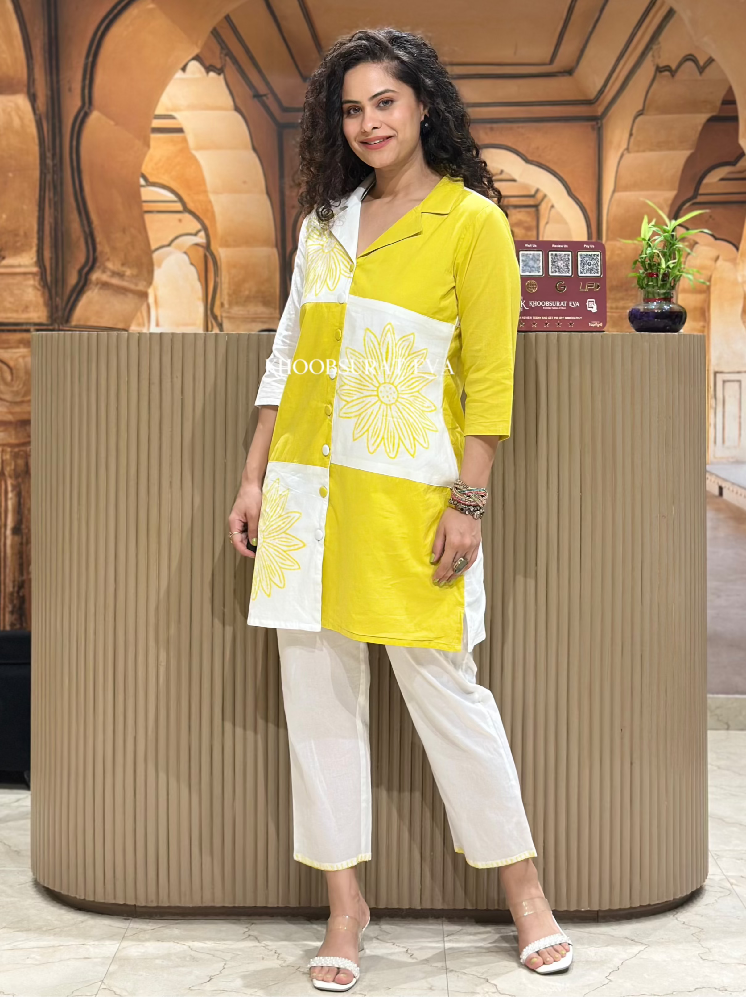 Stylish Yellow Coords Set for Women | Trendy Queenly Me Outfit | Perfect for Casual Wear, Summer Outfits & Street Fashion