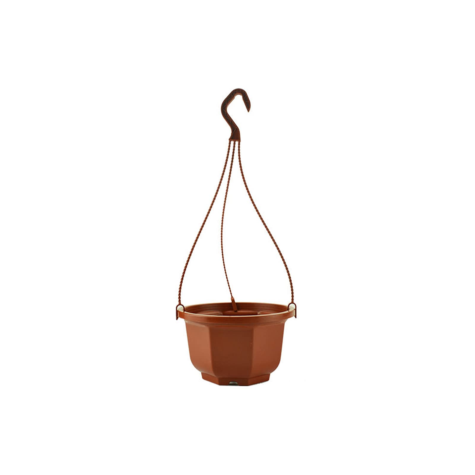 KOqwez33 Durable Succulent Planter - Indoor Flower Pot for Home Gardens, Anti-Sun & Fall-Resistant with Drainage Holes (Coffee, 140mm) - Perfect for Windowsills, Office Desks & Balcony Decor