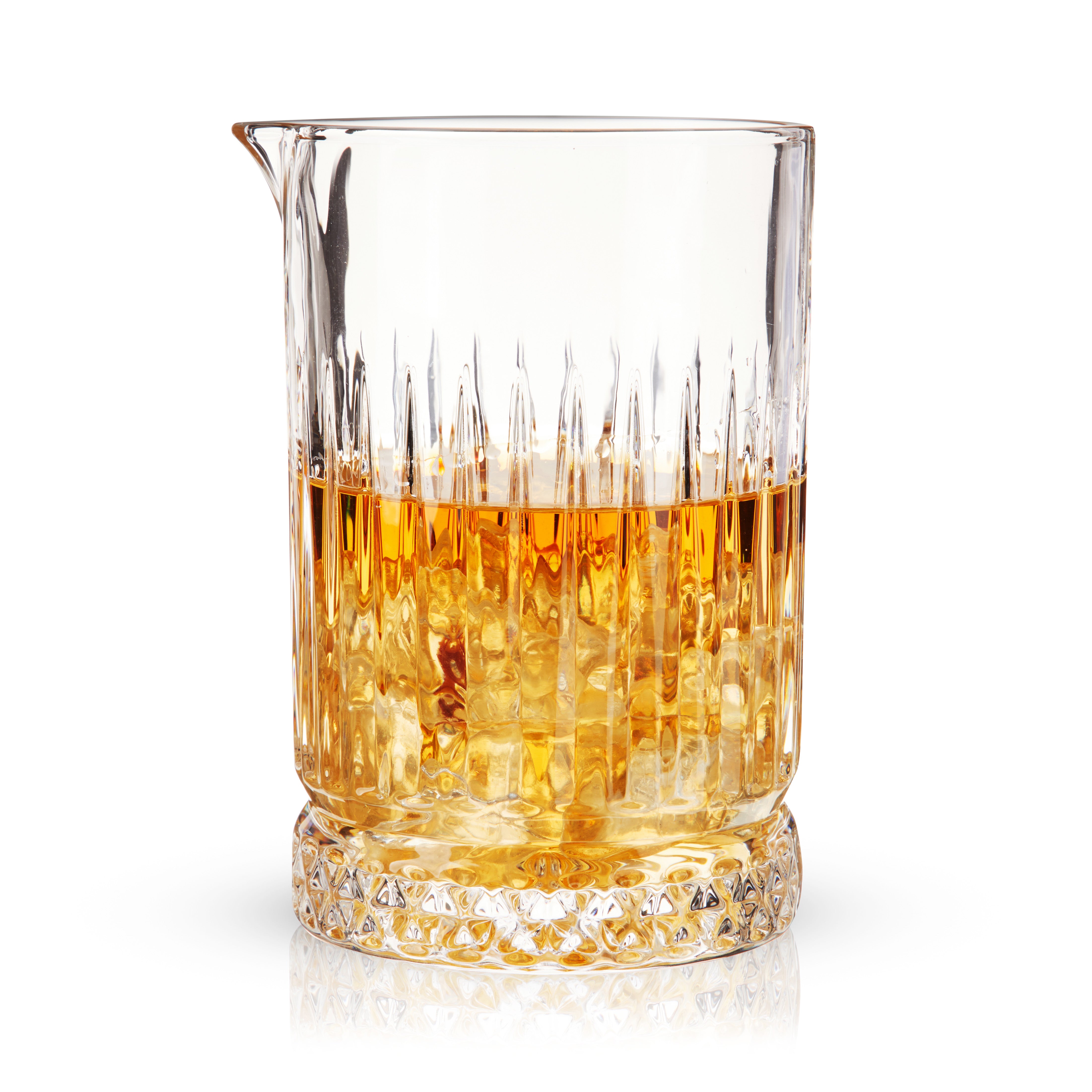 Premium Crystal Mixing Glass for Cocktails & Bar - Elegant Pedestal Design for Home & Professional Bartending | Perfect for Mojitos, Old Fashioned & Mixology