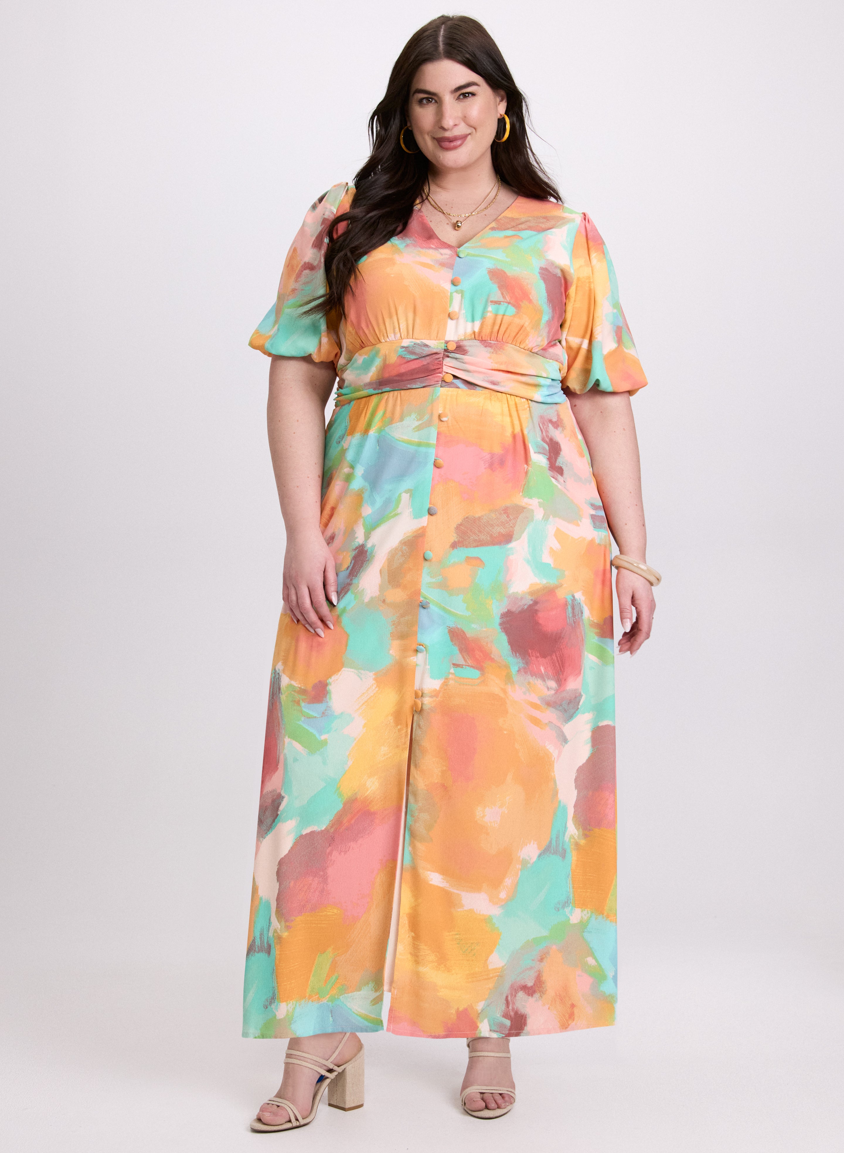 Stylish Abstract Floral Print Dress for Women - Perfect for Summer Parties, Beach Vacations & Date Nights