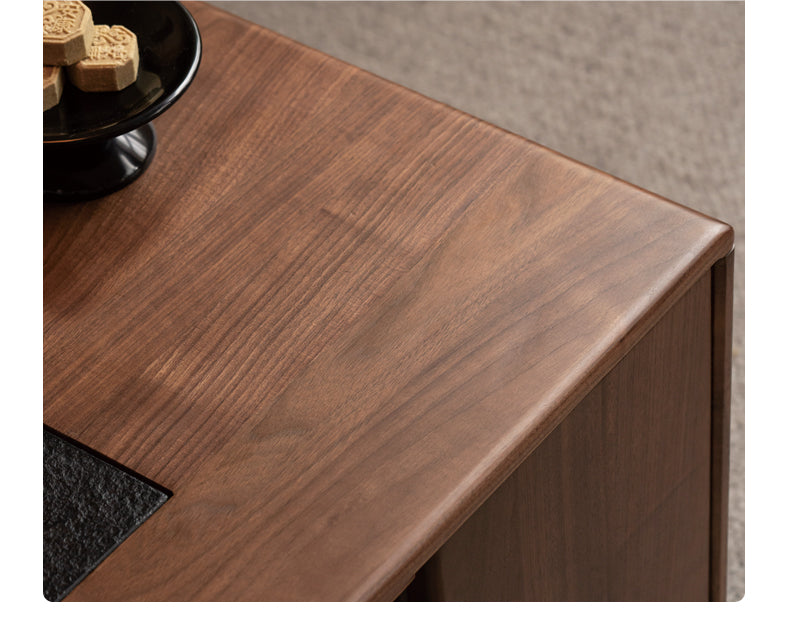 Premium Black Walnut Solid Wood Extendable Coffee Table - Expandable Dining Table for Small Spaces, Living Room Furniture for Home Office & Modern Apartments