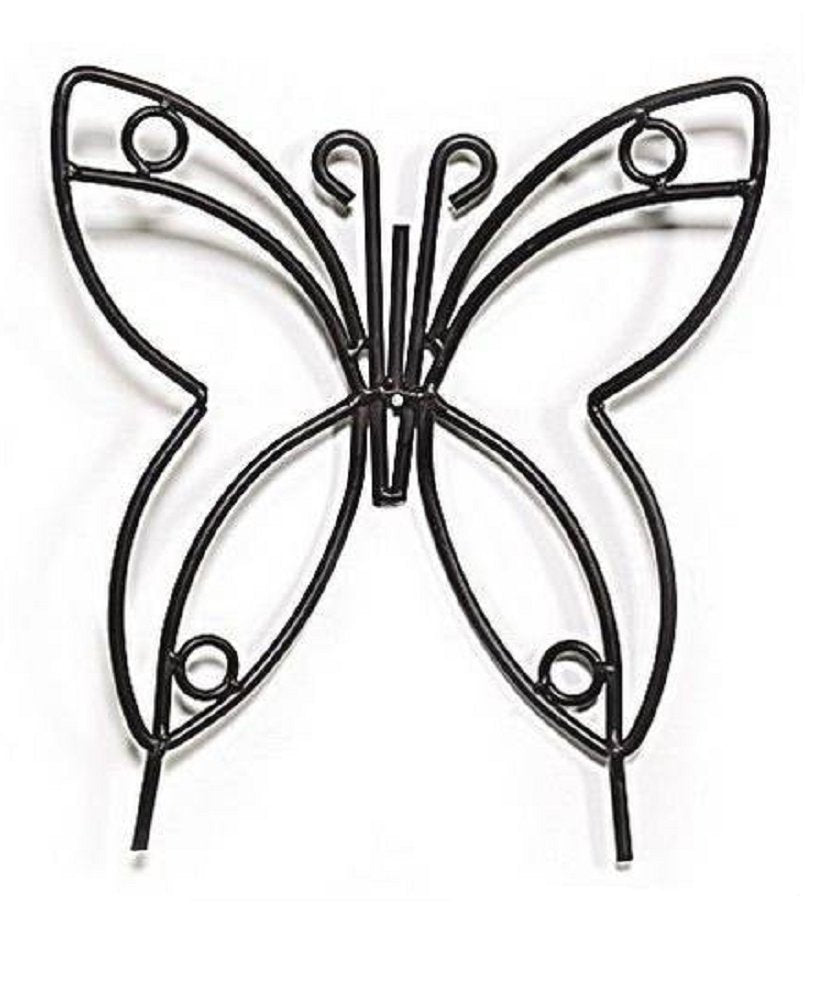 Handmade Wrought Iron Butterfly Garden Stake - Amish Crafted Lawn & Wall Decor in 3 Finishes | Outdoor Garden Decoration for Yard, Patio & Flower Beds