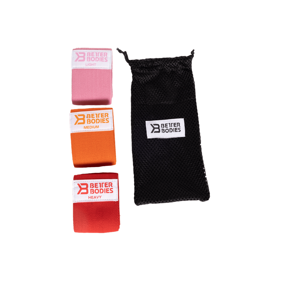 Better Bodies Glute Force Resistance Bands 3 Pack - Workout Bands for Glutes, Legs & Hip Exercises - Perfect for Home Gym, Yoga & Fitness Training