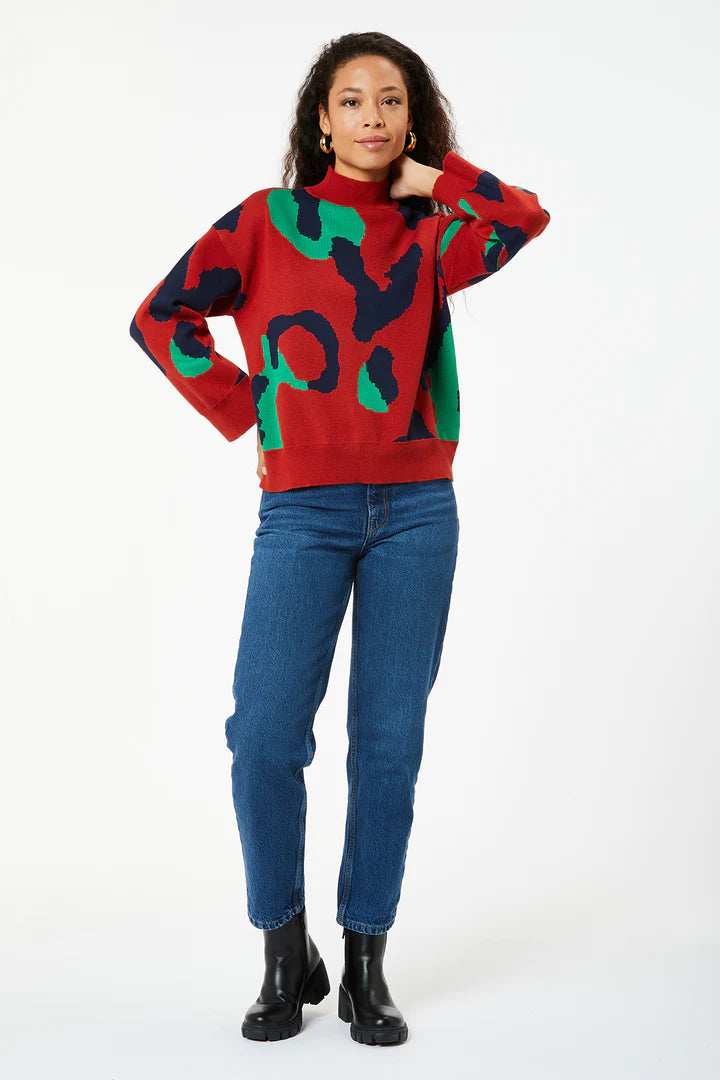 Jeremy Jumper (Red) - Stylish Cotton Knit Sweater for Men | Perfect for Casual Wear, Office Outfits & Winter Fashion