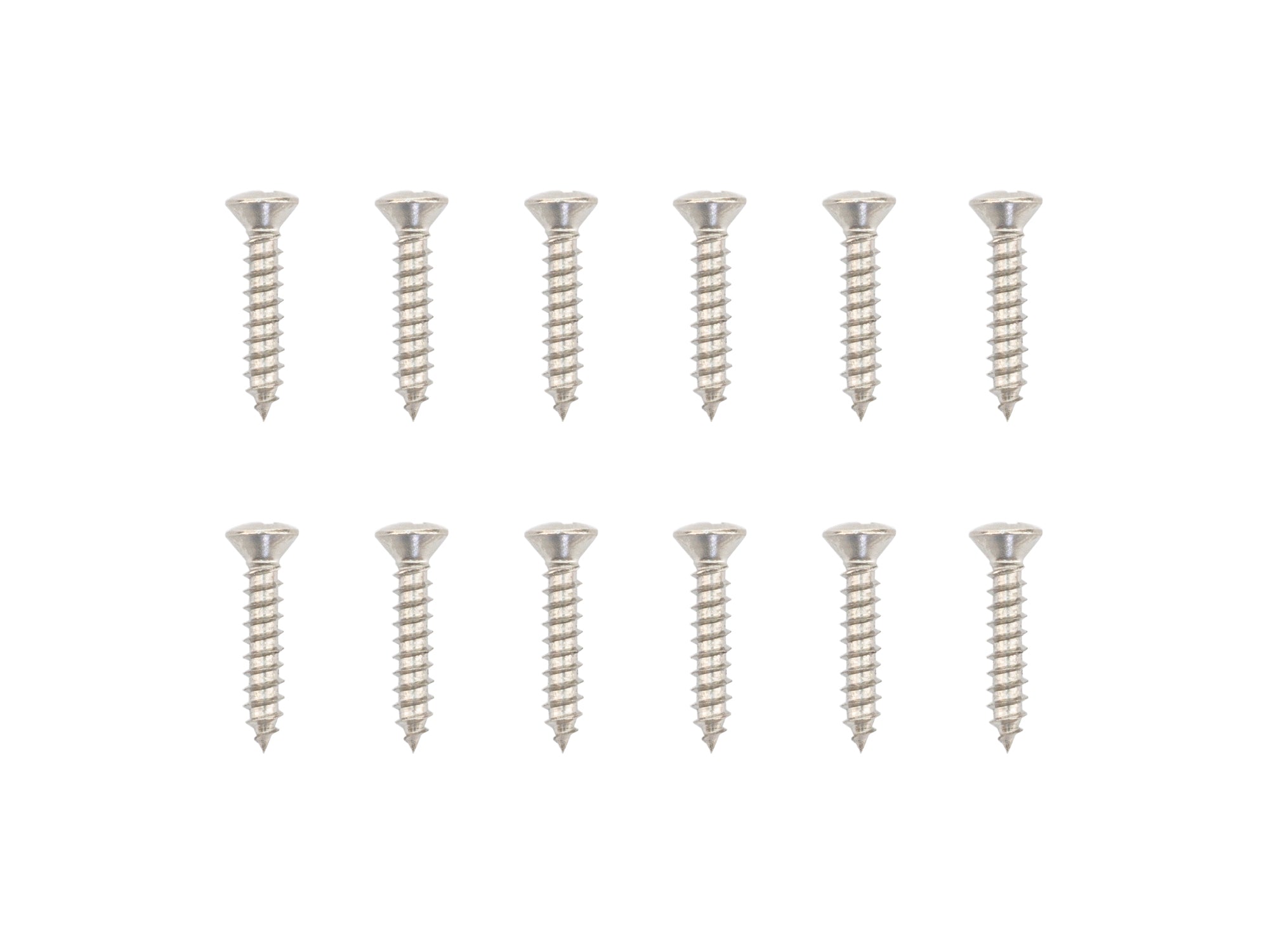 Stainless Steel Hook Up Box & Vent Cover Mounting Screws - Pack of 12 for RV, Marine & Outdoor Electrical Installations