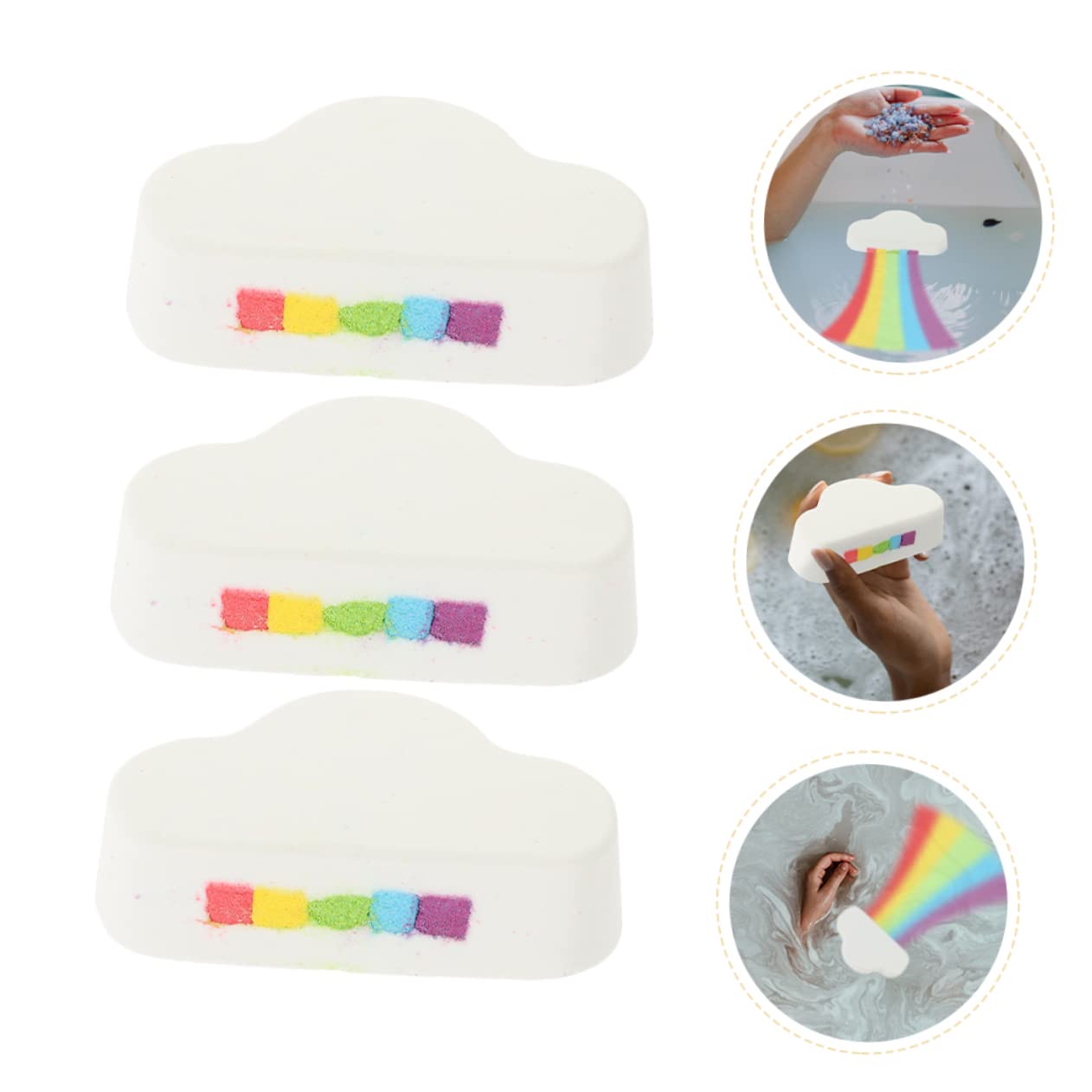 Cloud Shaped Bath Set - Natural Bath Salts & Bubbles for Relaxation | Portable Bathtub Spa Experience | Perfect for Home Relaxation, Stress Relief & Gift Giving