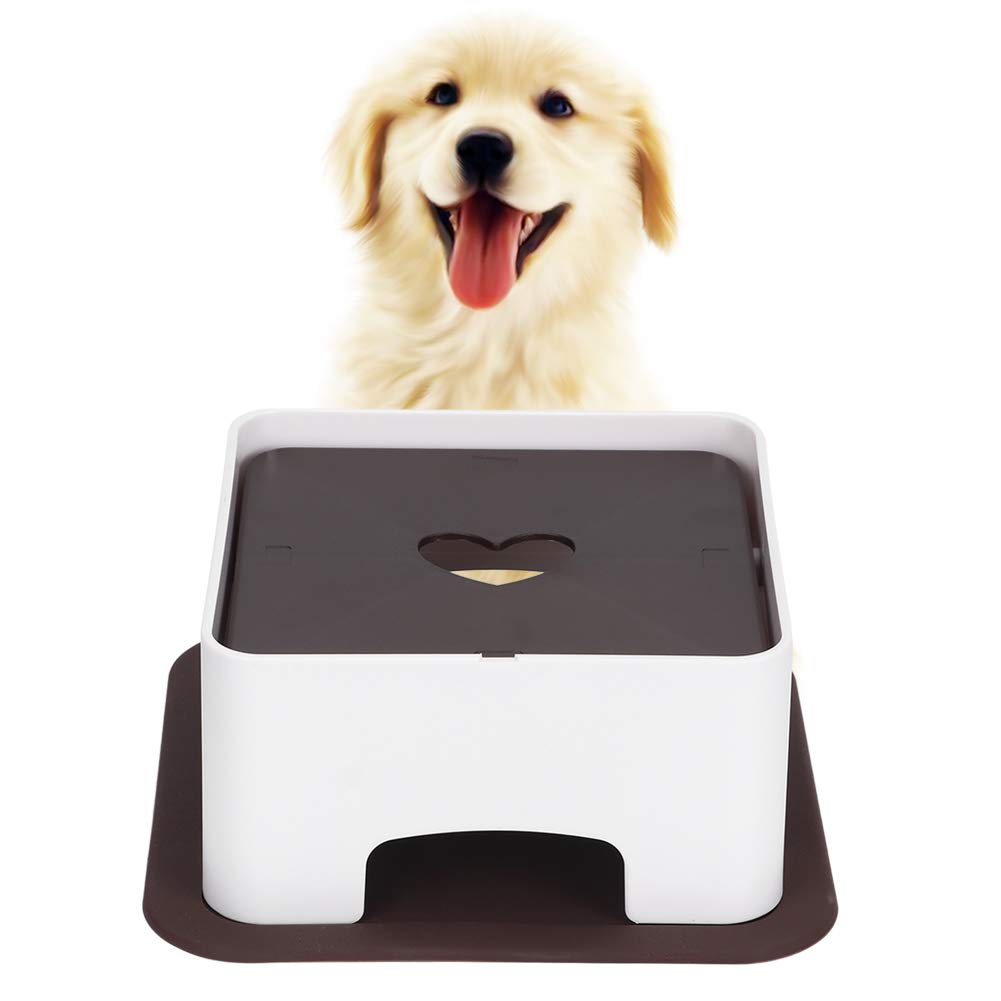 Zerodis Plastic Cat Feeding Table with Non-Slip Silicone Pad - Elevated Pet Dining Station for Kittens & Adult Cats - Perfect for Home, Kitchen or Pet Cafe Use