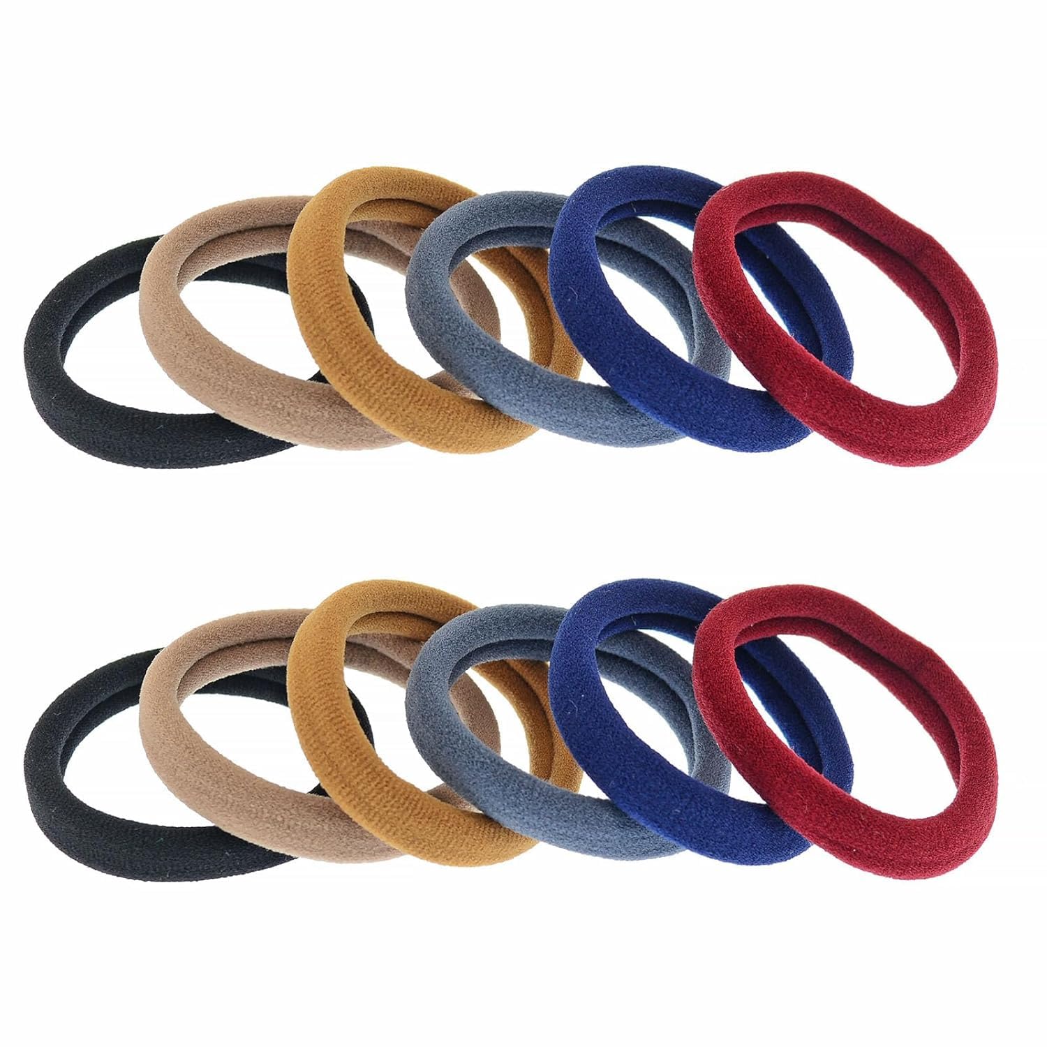 30Pcs Seamless Cotton Baby Hair Ties - Soft Elastic Hair Bands for Toddlers, Women & Girls with Thick Curly Hair - No-Slip Ponytail Holders (Multicolor, Pack of 30) - Perfect for School, Sports & Daily Styling