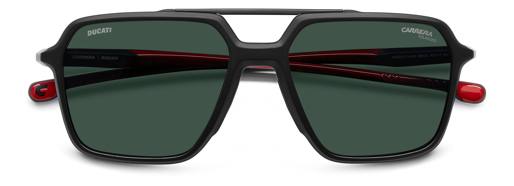 Ducati Carrera Carduc 042/S Sunglasses - Polarized Motorcycle Riding Glasses for Men & Women - Perfect for Biking, Racing & Outdoor Sports