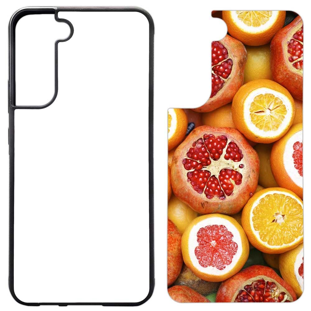 5 Pack Sublimation Phone Cases for Galaxy S22 Plus - White Rubber Blank Dye Cases with Aluminum Inserts for Dye Sublimation Printing | DIY Custom Phone Covers for Personalized Gifts, Promotions & Business Branding