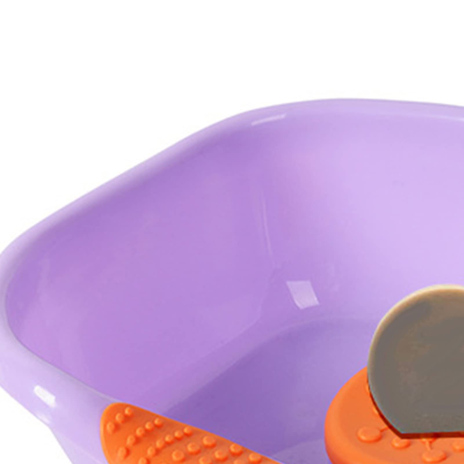 Portable Shampoo Hair Washing Basin with Horizontal Drain - Foldable Shampoo Sink Tub for Bedridden Patients, Elderly & Pregnant Women (Purple) - Perfect for Home Care, Hospitals & Postpartum Recovery