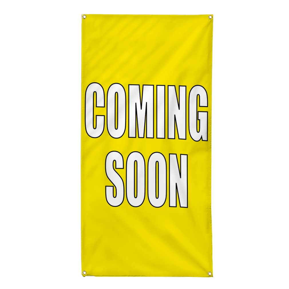 Custom Vertical Vinyl Banner - Weatherproof Outdoor Business Sign (144x60 Inches) with 10 Grommets | Ideal for Yard Sales, Industrial Events & Promotions | Durable for All Weather Conditions