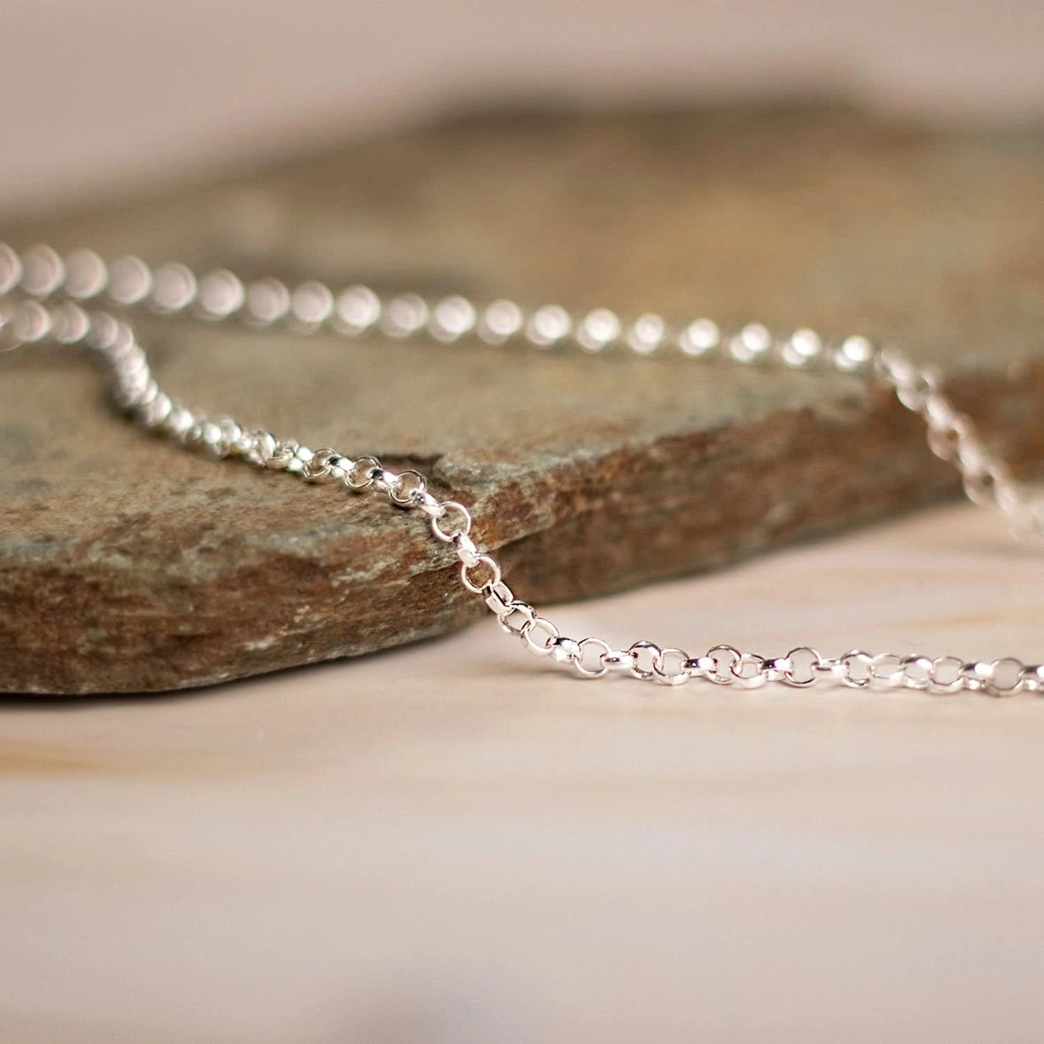 Belcher Chain Necklace Solid 925 Sterling Silver for Women - Elegant Layering Jewelry for Everyday Wear & Special Occasions