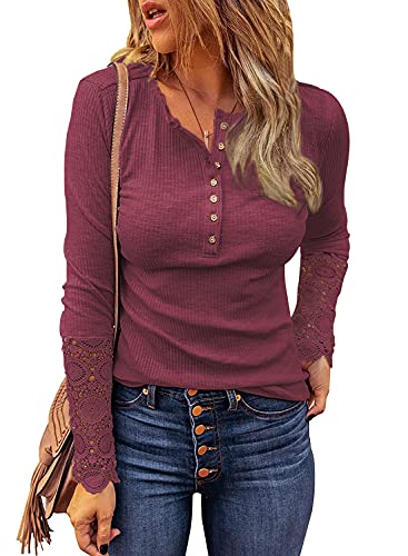 Lace Wine Red