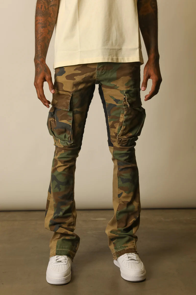 GETD LA Comando Camo Jeans - Stylish Camouflage Denim Pants for Men | Perfect for Outdoor Adventures, Casual Wear & Street Fashion