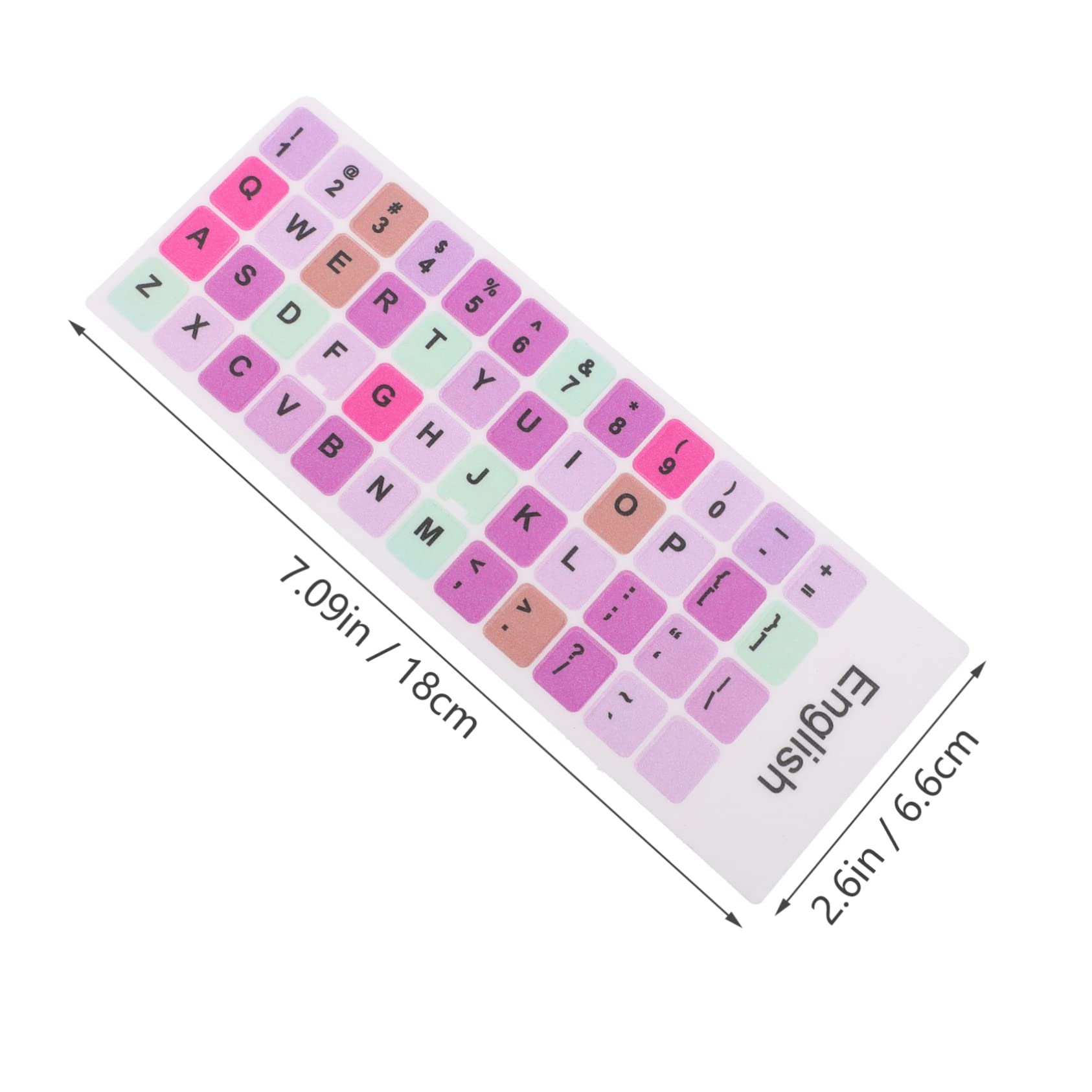 Lurrose 2-Pack Laptop Keyboard Protector Film - Waterproof, Anti-Scratch Keyboard Cover Stickers with English Letters for MacBook, Dell, HP (Perfect for Office, Travel & Coffee Shop Use)