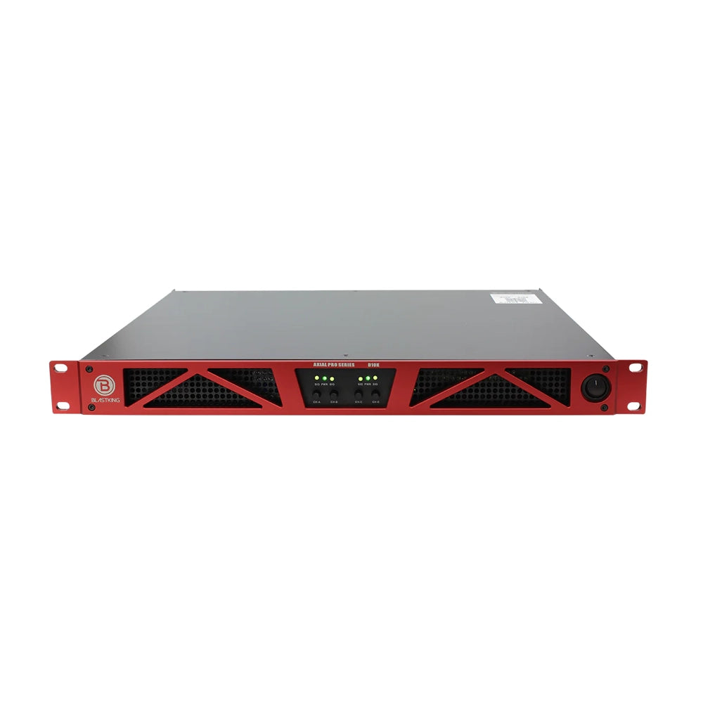 Blastking D10K 10000 Watt 4 Channel Class D Professional Power Amplifier - High Power Audio System for Concerts, DJ Gigs & Live Performances