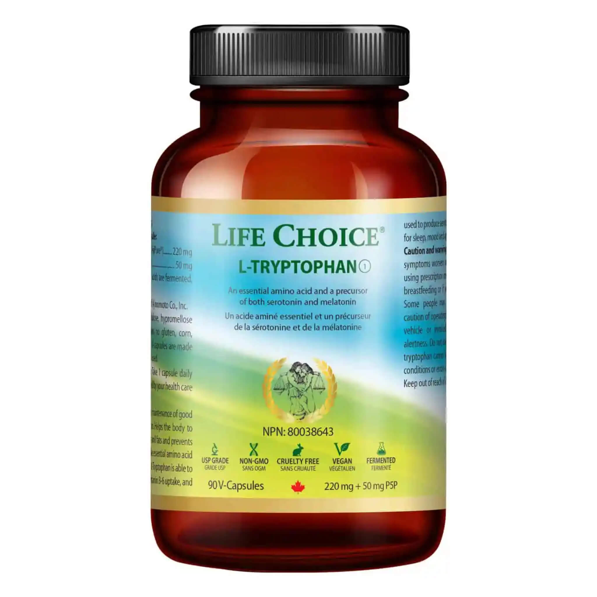 Premium L-Tryptophan 220mg with Vitamin B6 - Supports Relaxation, Sleep & Mood - Natural Stress Relief Supplement for Better Sleep & Serotonin Boost - Ideal for Nighttime Use & Daily Wellness