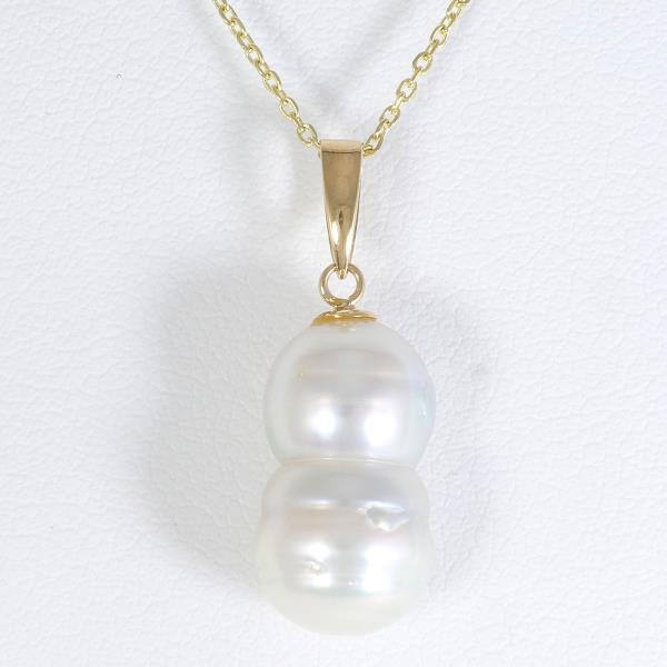 18K Yellow Gold Pearl Necklace for Women - Elegant Cultured Pearl Jewelry Gift for Birthday, Anniversary & Special Occasions