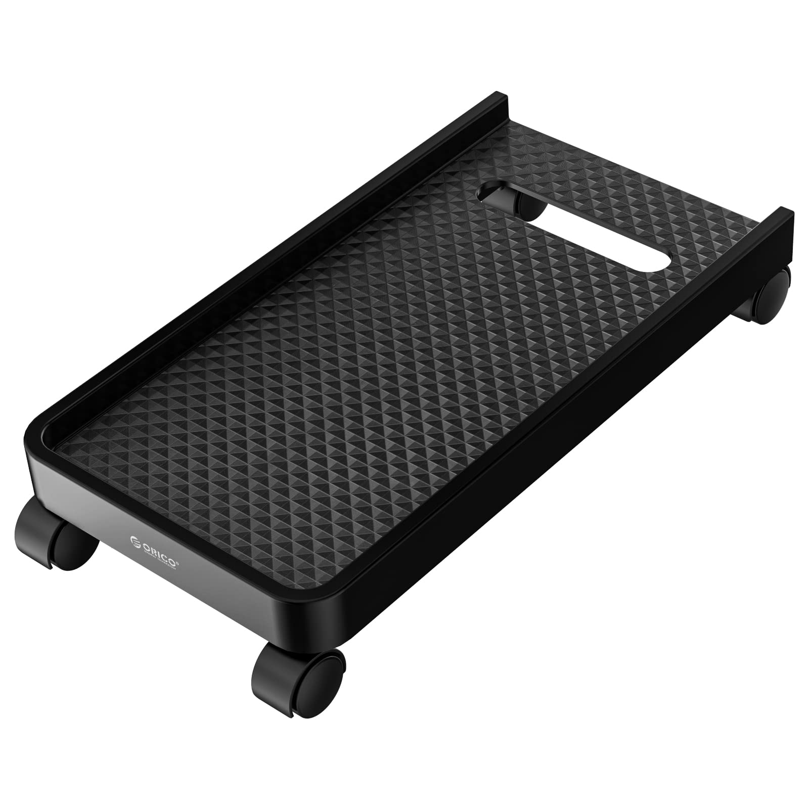 ORICO Mobile CPU Holder with 4 Caster Wheels - Universal Computer Tower Stand for Gaming PC, ATX Case & Desktop - Heavy Duty PC Cart for Carpet & Hard Floors - Perfect for Home Office & Gaming Setup