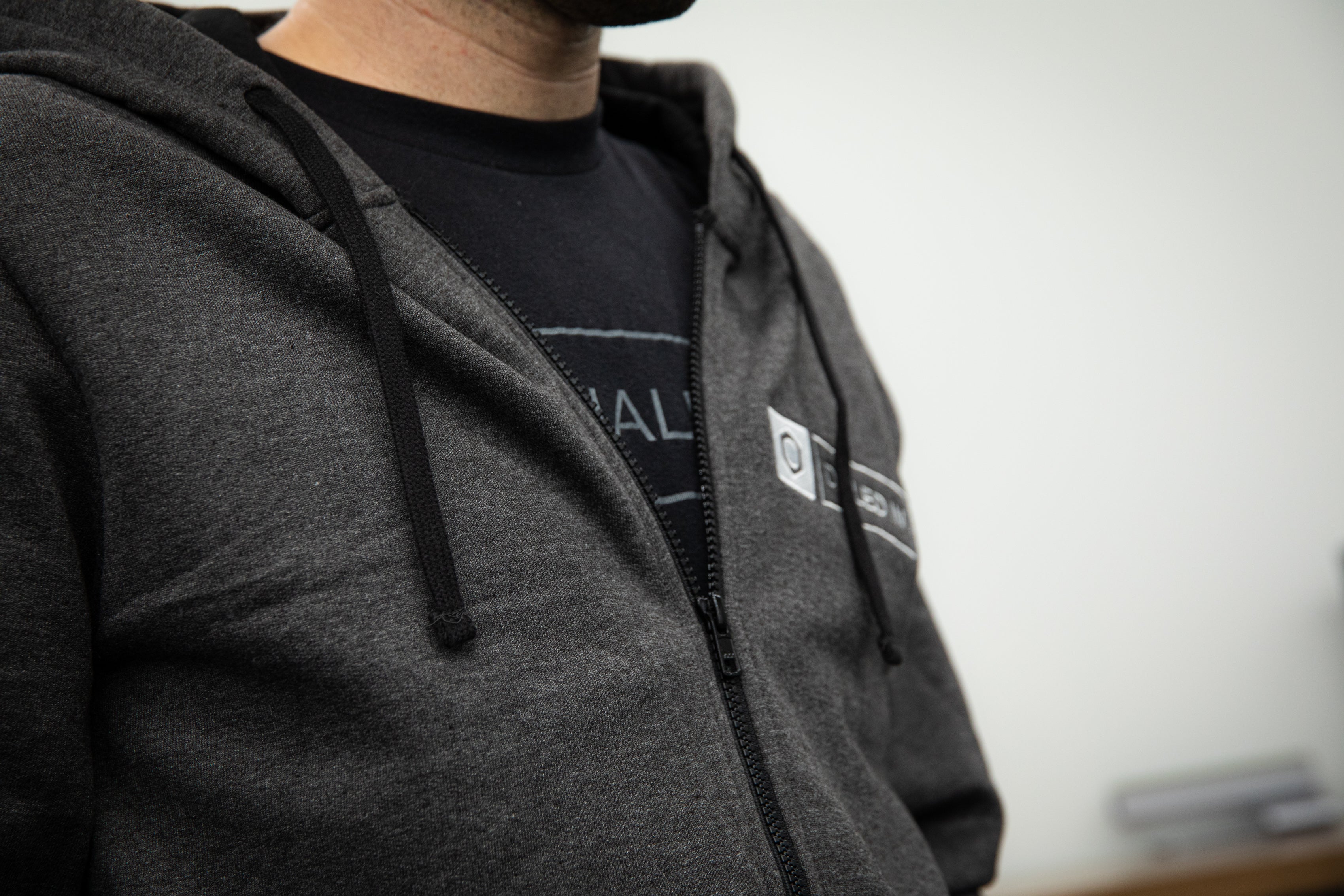 Dialed In Zip Up Hoodie for Men & Women | Comfortable Fleece Pullover with Front Pockets | Perfect for Gym, Running & Casual Wear