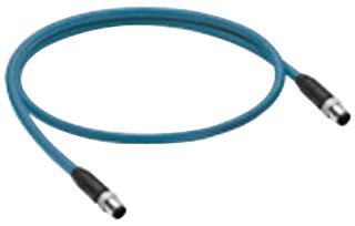 M12 Sensor Cable 10M (32.8ft) - 4-Pin Straight Plug, IP67 Rated, Shielded for Industrial Automation, Robotics & CNC Machines - 0985 806 100/10M - Perfect for Factory Sensors, PLC Connections & Harsh Environments