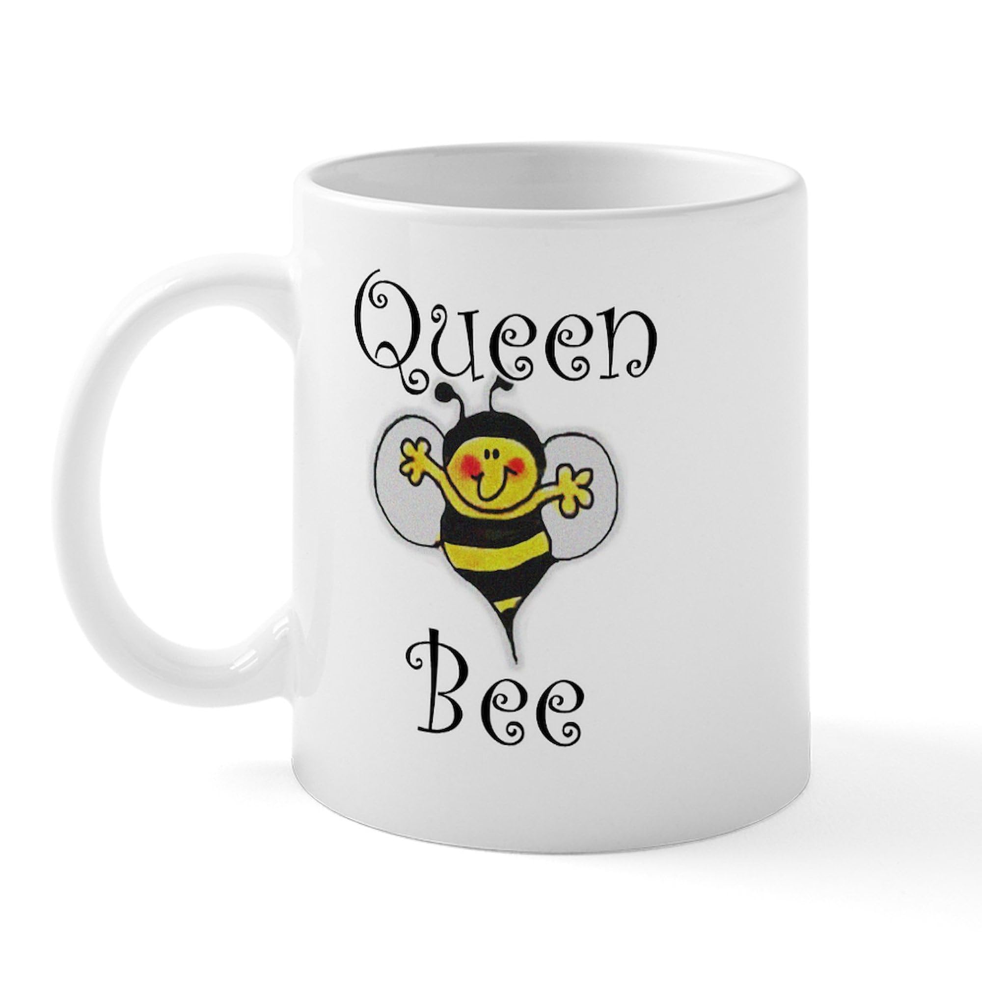 Queen Bee Ceramic Coffee Mug 11 oz (325 ml) - Funny & Unique Gift for Women, Office Workers, Tea & Coffee Lovers - Perfect for Home, Office & Gifts