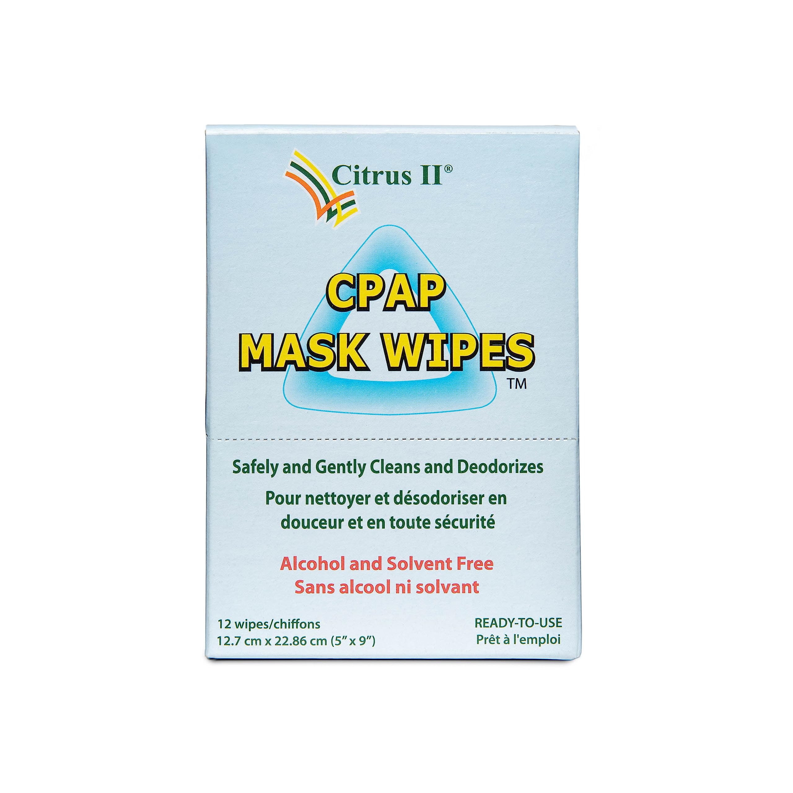 Travel CPAP Mask Wipes - 12 Count | Hypoallergenic Cleaning Wipes for CPAP Masks & Equipment | Perfect for Travel, Camping & Home Use