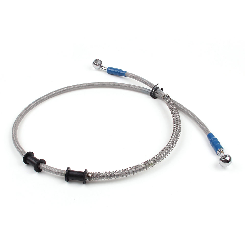 43 Inch M10 Brake Oil Hose Line with Stainless Steel Banjo Fitting - Universal Replacement for Motorcycles, ATVs & Dirt Bikes - Perfect for Fluid Transfer & Hydraulic System Maintenance