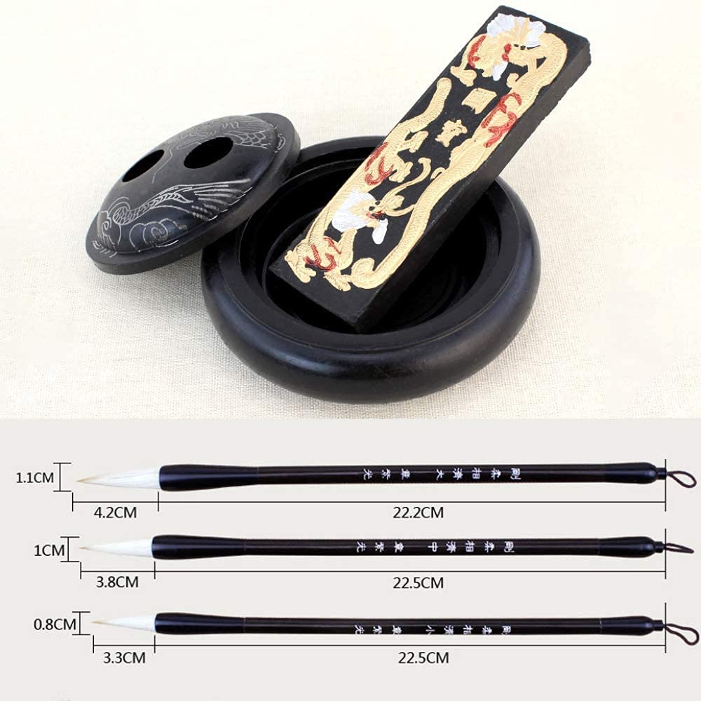 Chinese Calligraphy Brush Pens Set - Traditional Watercolor & Drawing Calligraphy Supplies for Beginners - Perfect Gift for Students - Ideal for Calligraphy Practice, Art Projects, and Creative Lettering