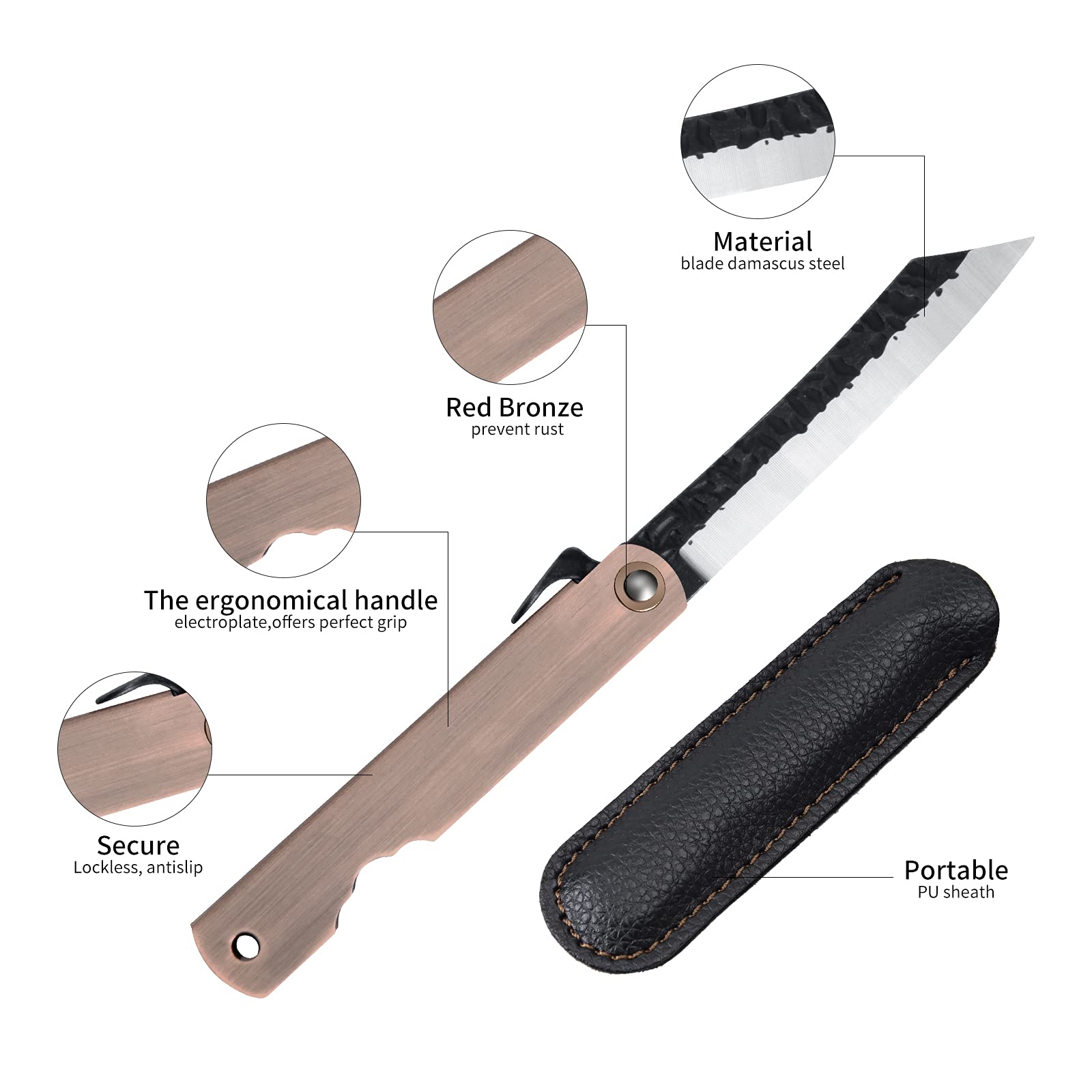 Tactical Folding Knife - EDC Pocket Knife for Outdoor Survival, Hunting, Camping & Everyday Carry | Compact Multitool for Hiking, Fishing & Emergency Preparedness