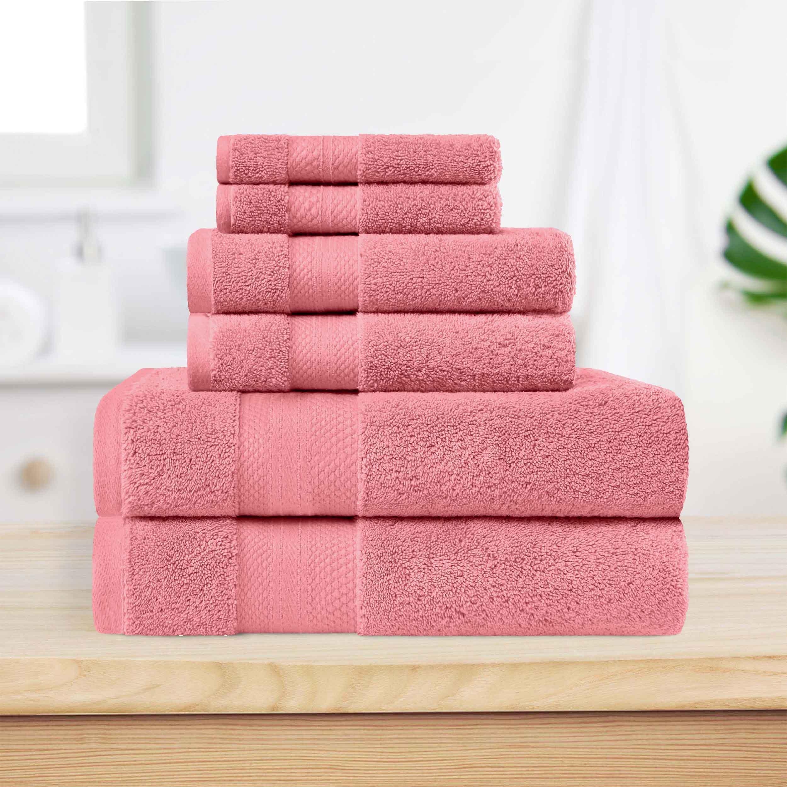 Premium 6-Piece Turkish Cotton Towel Set - Ultra Plush, Highly Absorbent Bath Towels for Spa, Gym & Luxury Home Use