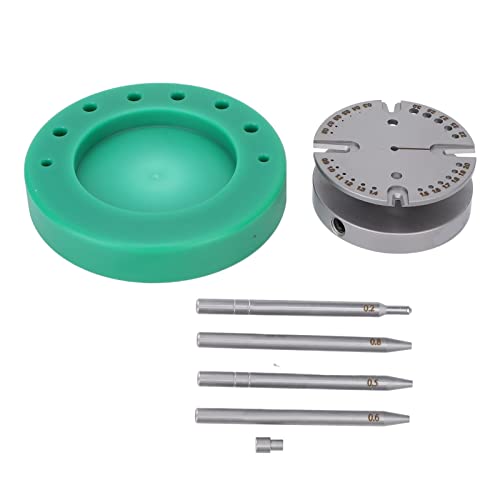 Watch Balance Wheel Repair Tool - Wooden Base Holder & Spring for Watch Movement Parts - DIY Watch Repair Accessories