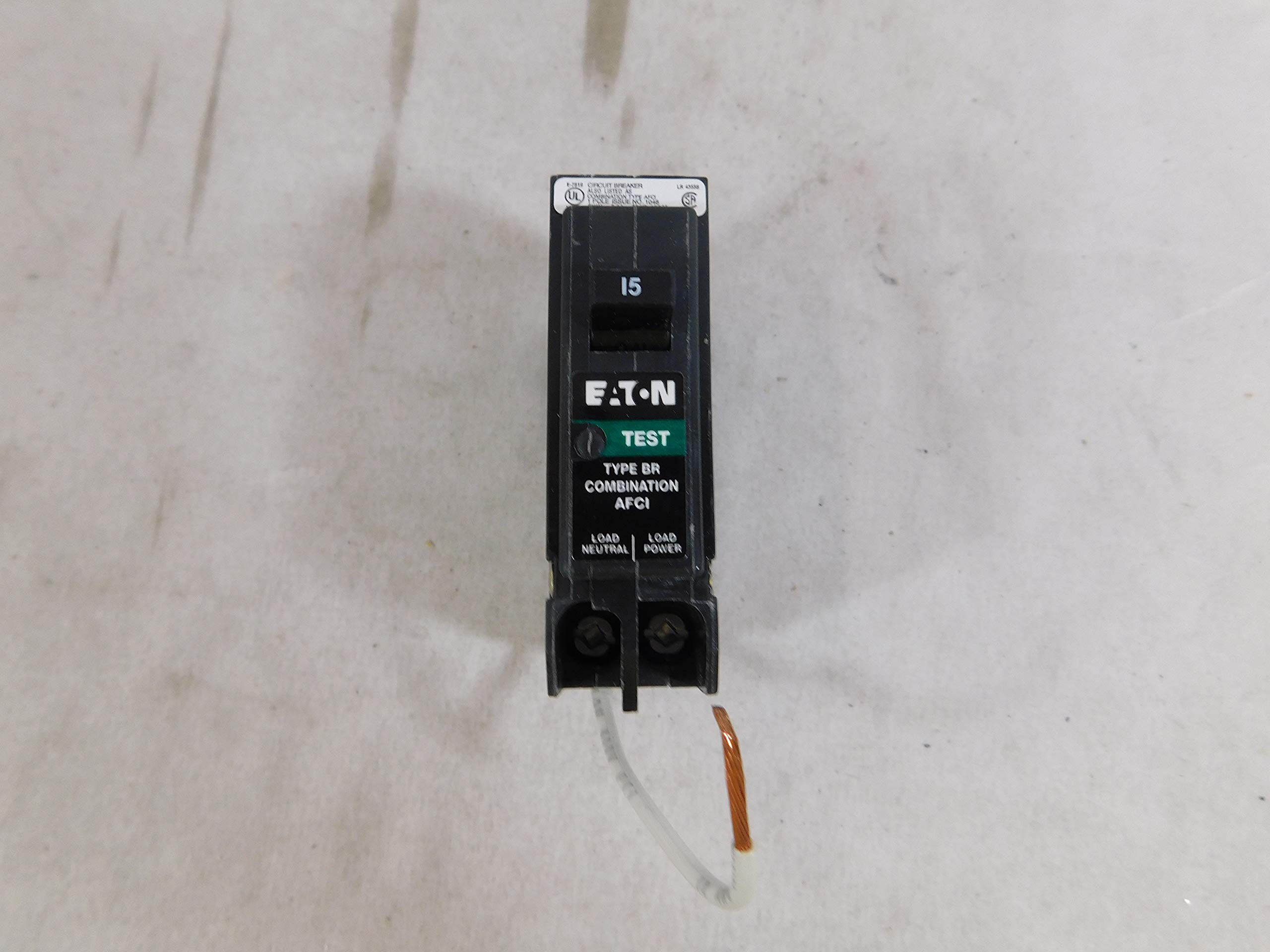 Eaton Cutler Hammer BRCAF115QN AFCI Combo Circuit Breaker 15 Amp Quick Connect - Arc Fault Protection for Home Electrical Safety | Perfect for Bedrooms, Living Rooms & Kitchens
