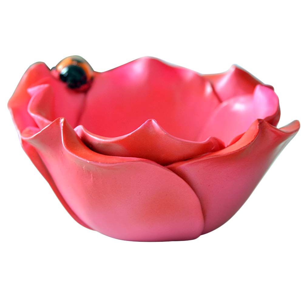 DOITOOL Rose Flower Shaped Resin Planter - Decorative Succulent Pot, Floral Sculpture for Home & Garden Decor | Perfect for Indoor Plants, Wedding Centerpieces, and Office Desk Decorations