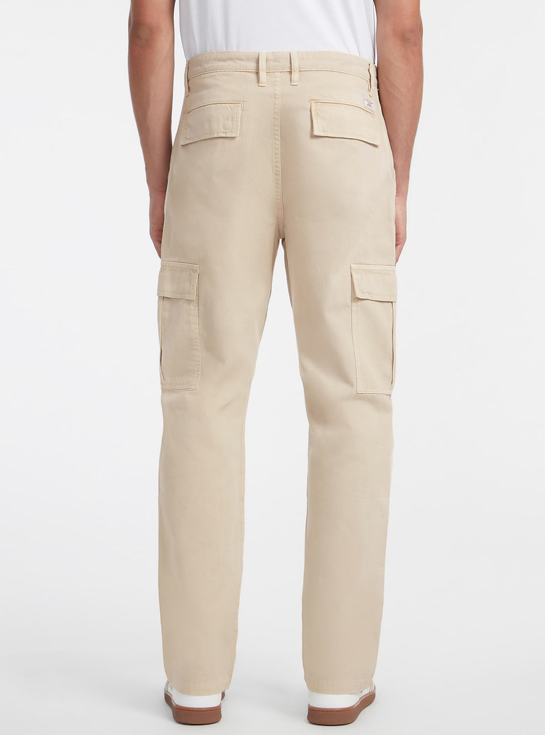Guess Women's Beige Cargo Chino Pants - Casual Stretch Comfort Fit Trousers for Everyday Wear, Work & Outdoor Activities