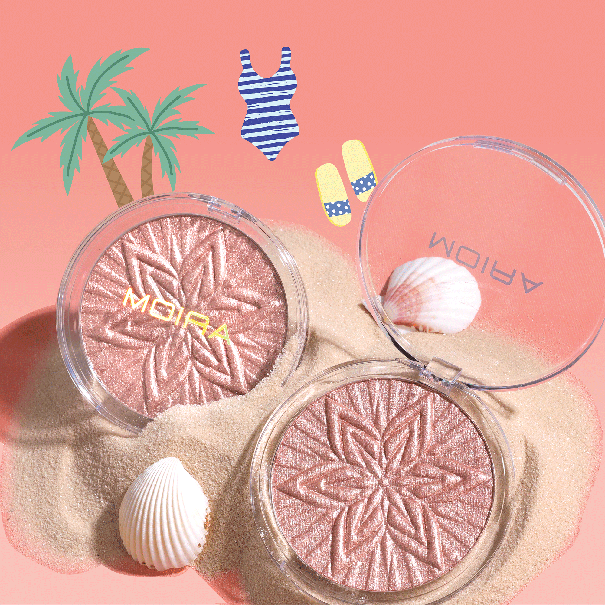 Sun Glow Face & Body Highlighter - Rose Petals 002 | Vegan & Cruelty-Free Makeup for Natural Glow | Perfect for Date Night & Special Occasions