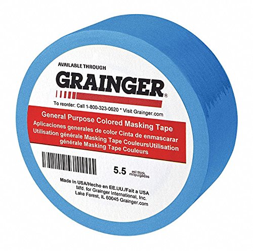 Blue 2-Inch Paper Masking Tape - Pack of 24 Rolls - Perfect for Arts & Crafts, Painting Projects, and Home Decorations