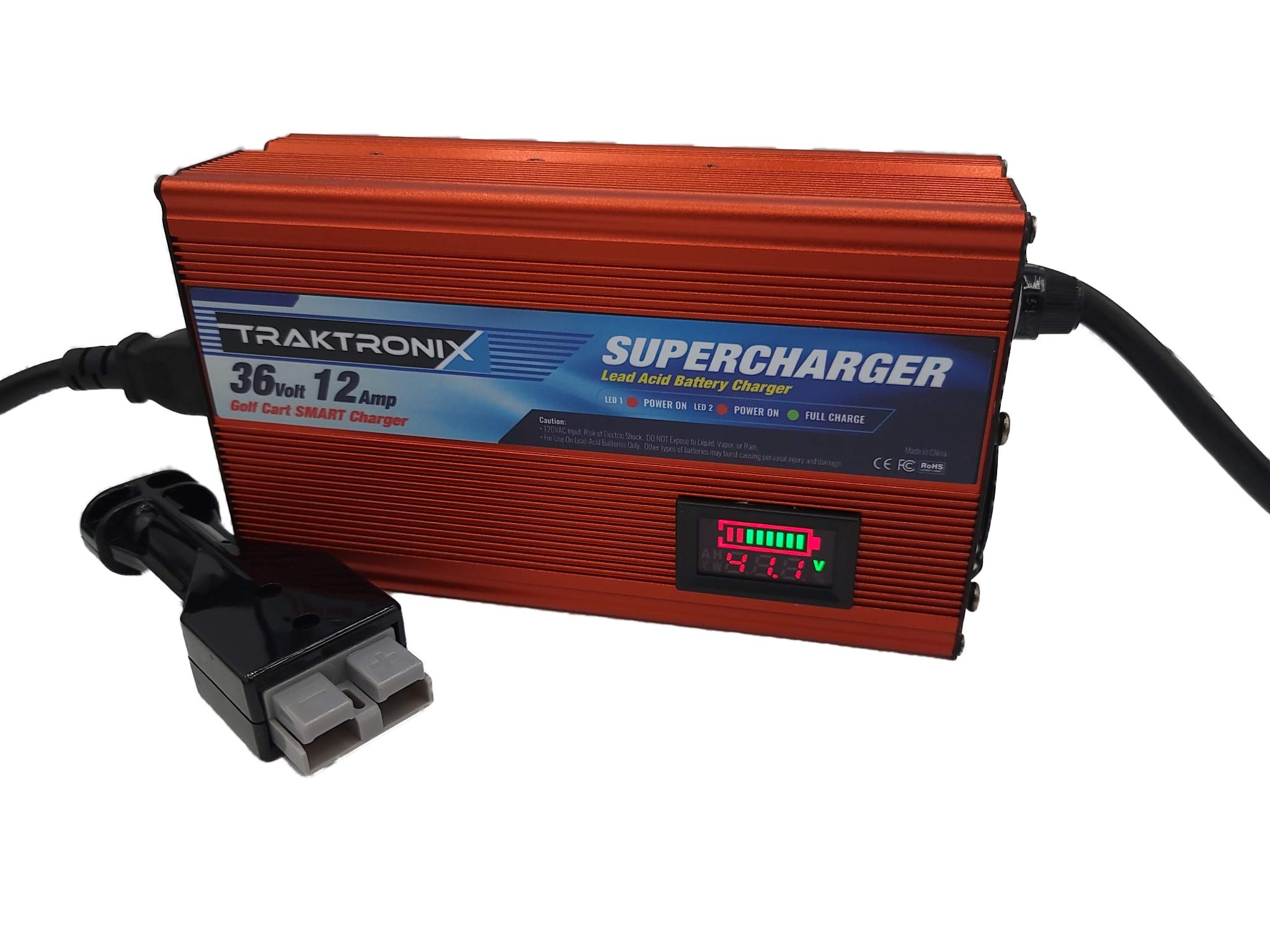 36 Volt EZGO Marathon Golf Cart Battery Charger with Anderson SB-50 Plug - Fast Charging for Golf Carts, Electric Vehicles & Mobility Scooters - Perfect for Golf Courses, RV Parks & Home Use