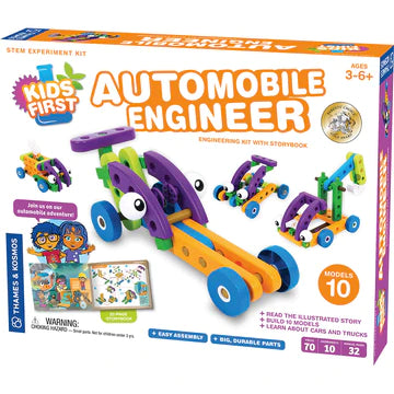 Kids First: Automobile Engineer STEM Learning Toy - Fun Engineering Kit for Children Ages 5-10 | Perfect for Classroom, Birthday Gifts & Hands-On Science Activities